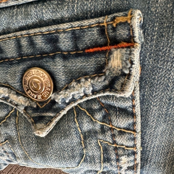 True Religion Girl’s Extreme Flare Boot Cut Jeans Size 8 y2k - Picture 12 of 14